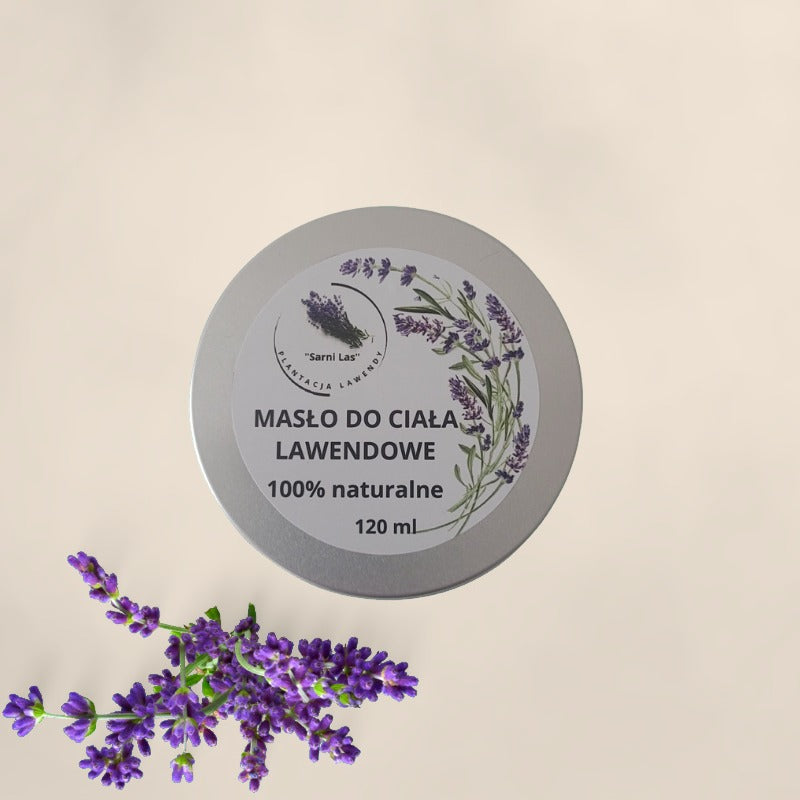 Lawendowe masło do ciała z naturalnym olejkiem lawendowym