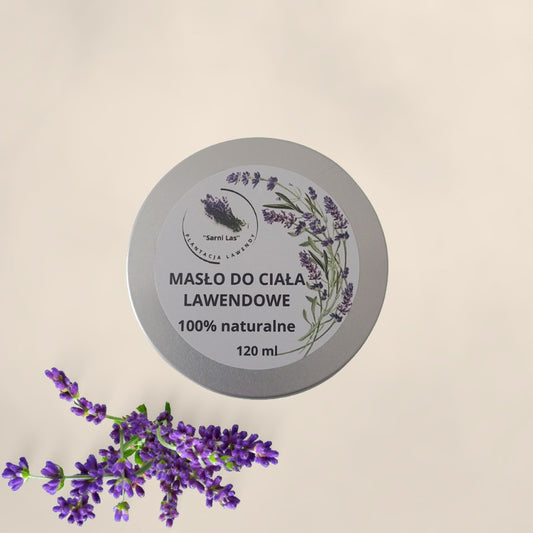 Lawendowe masło do ciała z naturalnym olejkiem lawendowym